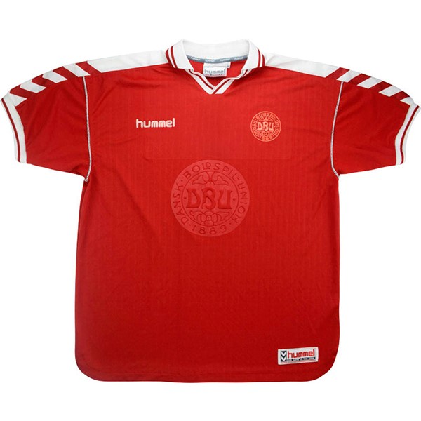 Authentic Camiseta Dinamarca 1ª Retro 1998 Rojo